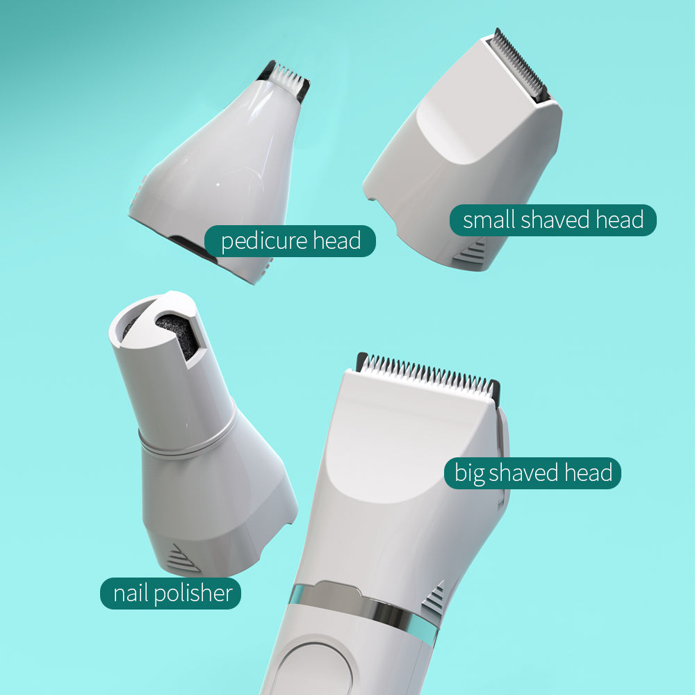 Pet's Four in One Electric Hair Clipper with LCD Display