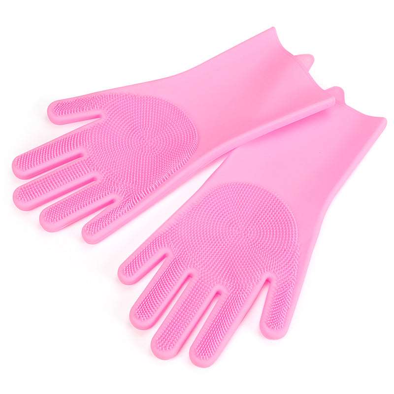 Gentle Pet Grooming Anti Scratch Bathing Gloves
