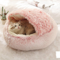 Luxurious 2 in 1 Pet Bed with Warmth, Style, and Comfort for Cats and Dogs