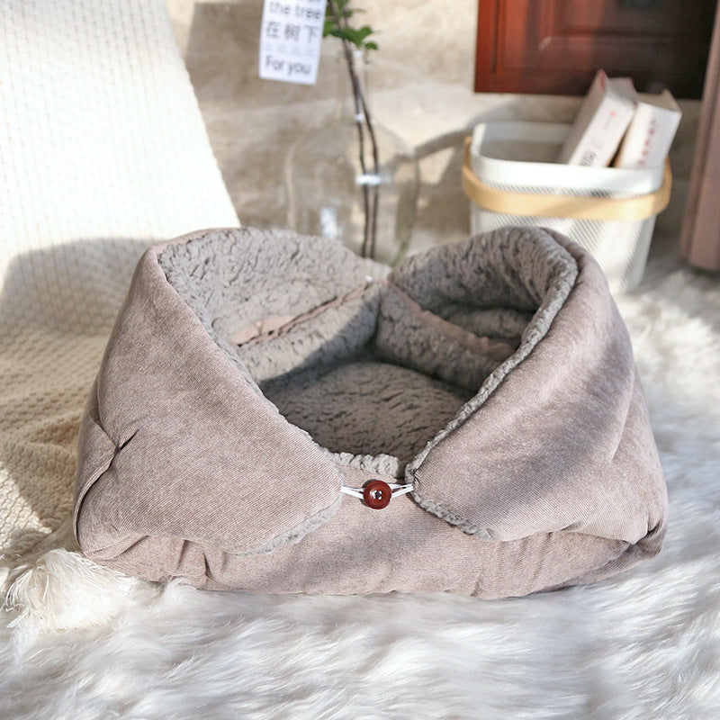 Luxurious Cotton Velvet and Corduroy Plush Pet Mat