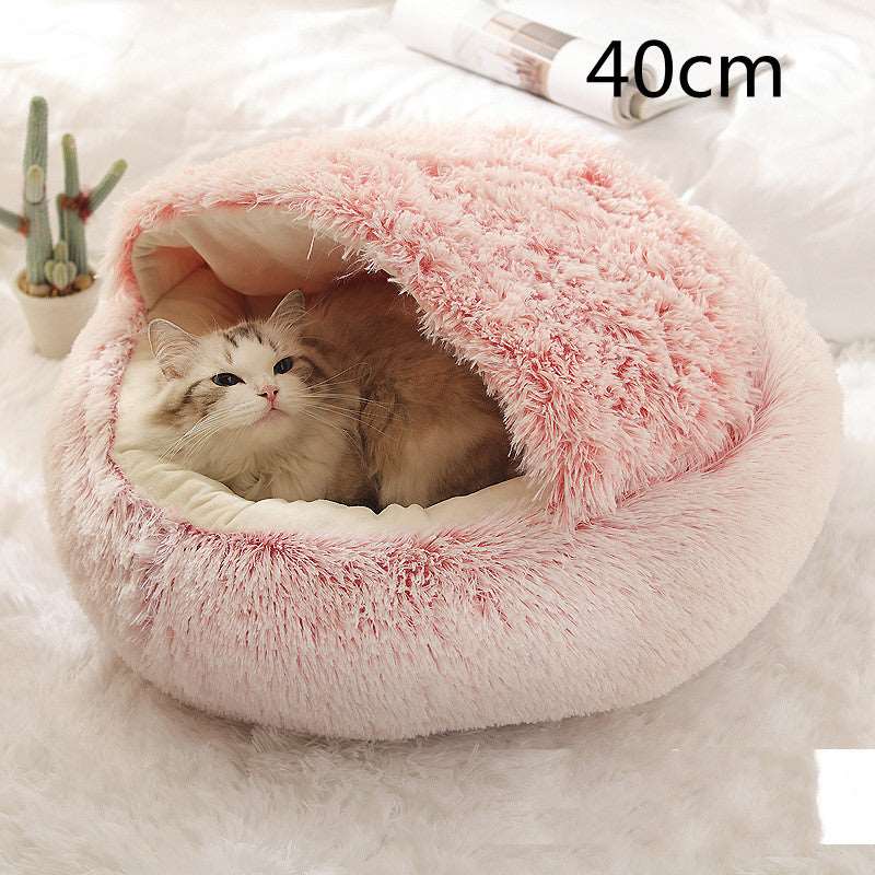 Luxurious 2 in 1 Pet Bed with Warmth, Style, and Comfort for Cats and Dogs