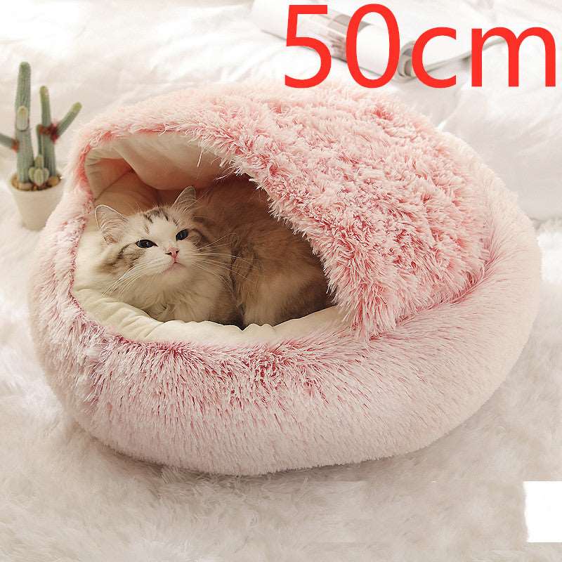 Luxurious 2 in 1 Pet Bed with Warmth, Style, and Comfort for Cats and Dogs