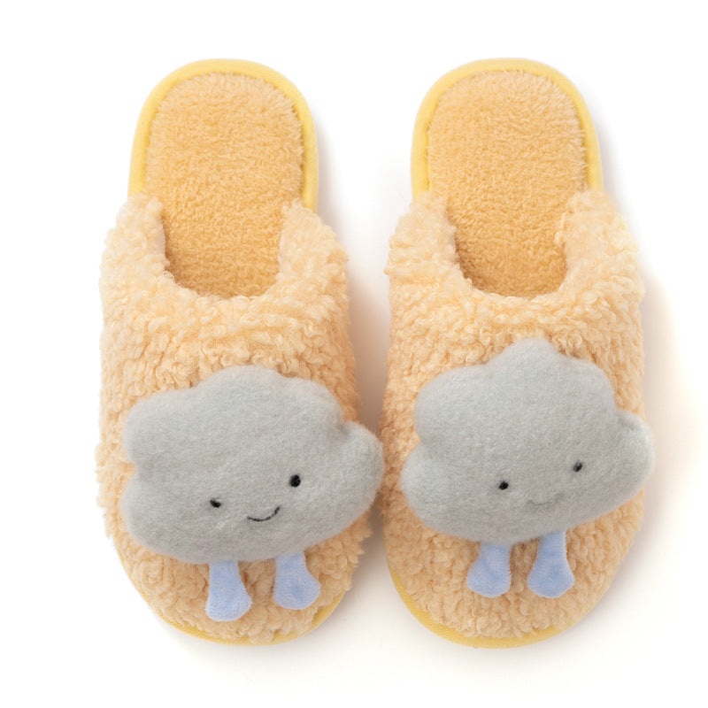 Girly Cloud Cute Plush Cotton Slippers