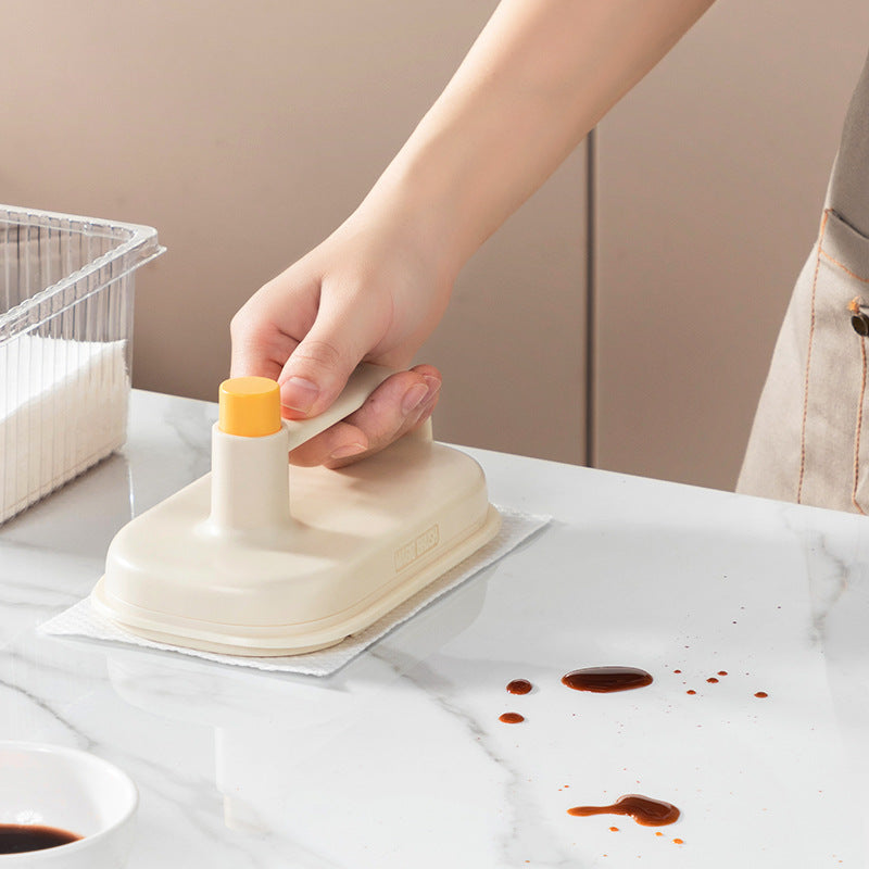 Magic Brush with Disposable Cleaning Rags for Kitchen, Bathroom or Any surface