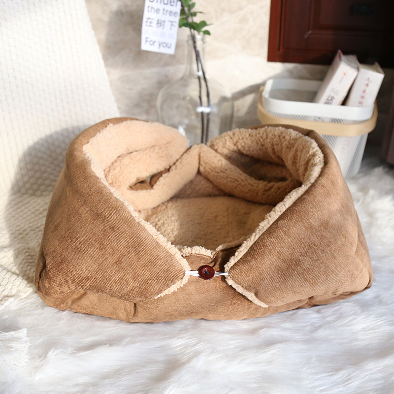 Luxurious Cotton Velvet and Corduroy Plush Pet Mat