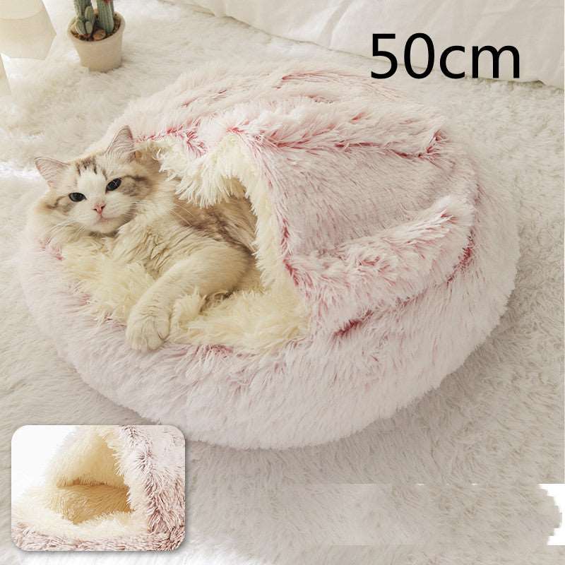 Luxurious 2 in 1 Pet Bed with Warmth, Style, and Comfort for Cats and Dogs
