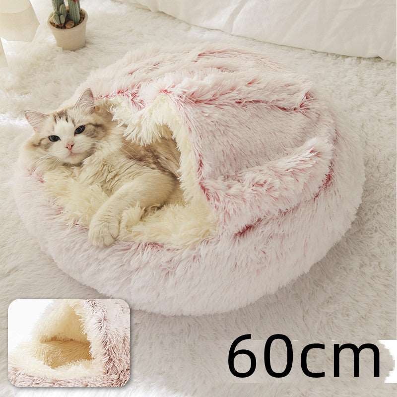 Luxurious 2 in 1 Pet Bed with Warmth, Style, and Comfort for Cats and Dogs