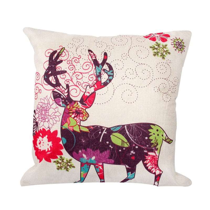 High Quality Festive Christmas Linen Pillowcase