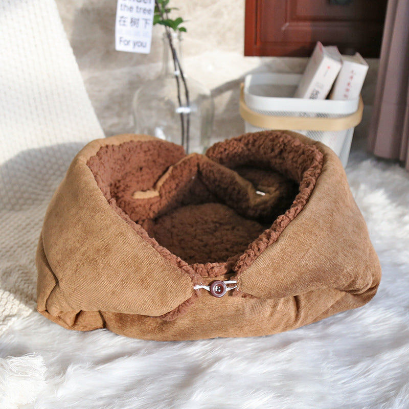 Luxurious Cotton Velvet and Corduroy Plush Pet Mat