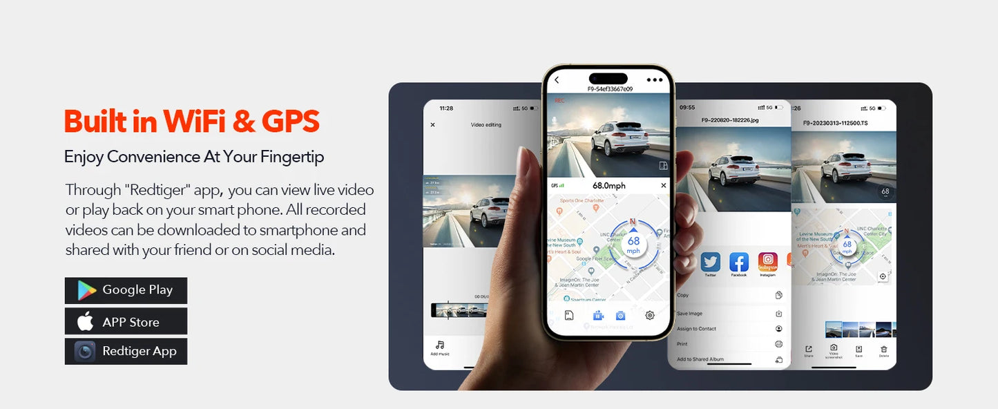 App control Car dash cam