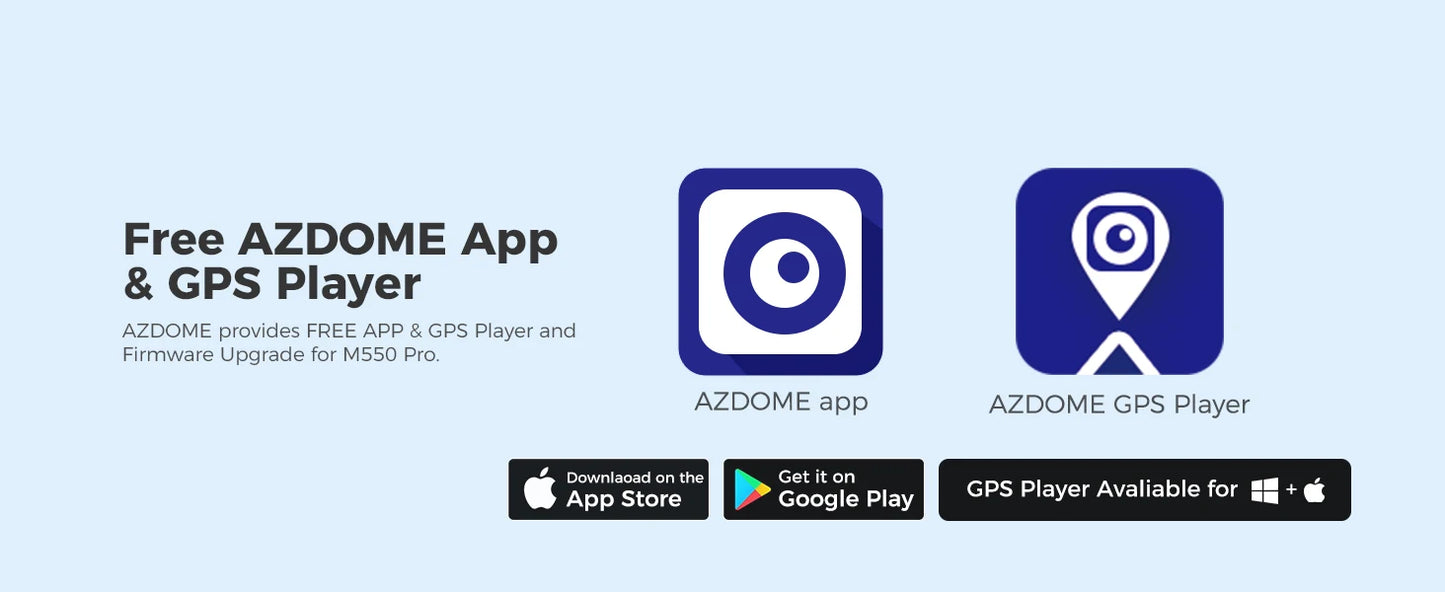 Car dash cam with APP