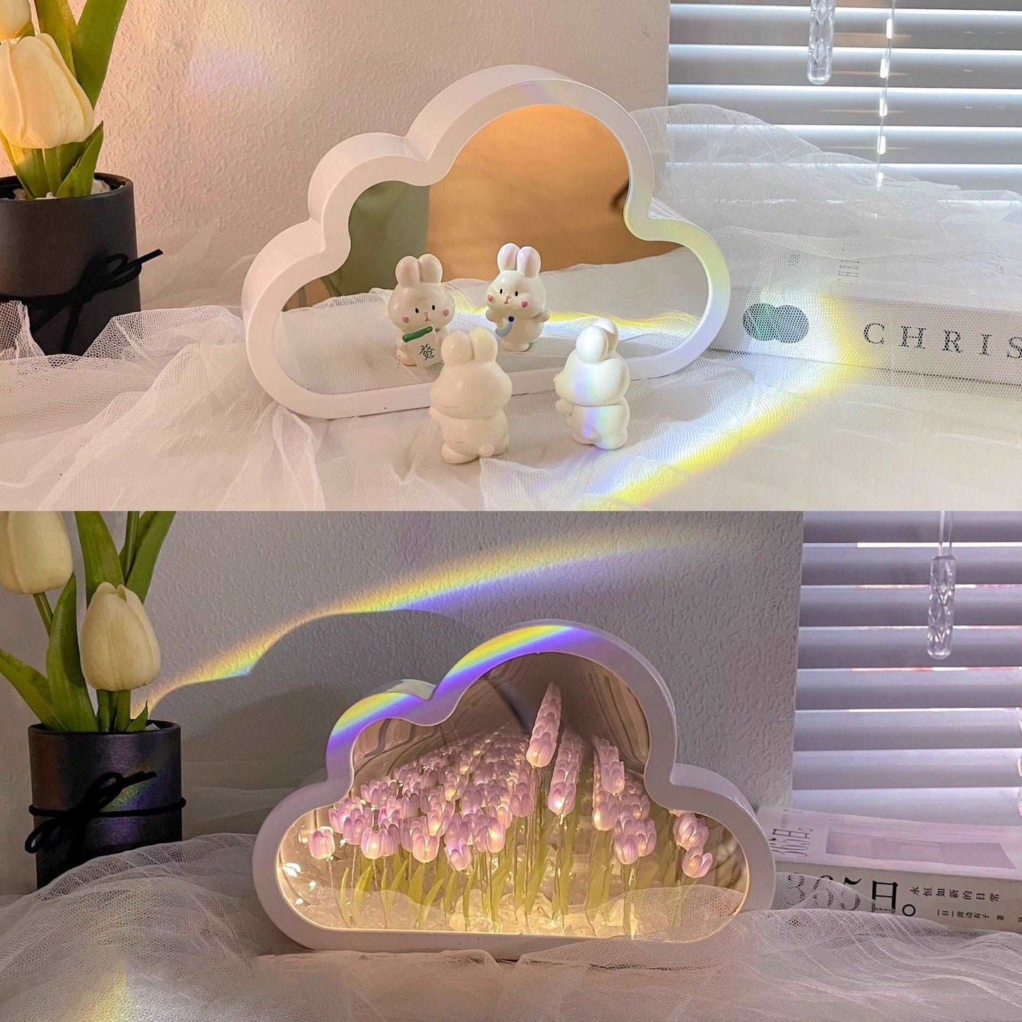 Charming pink, serene purple, calming blue night light