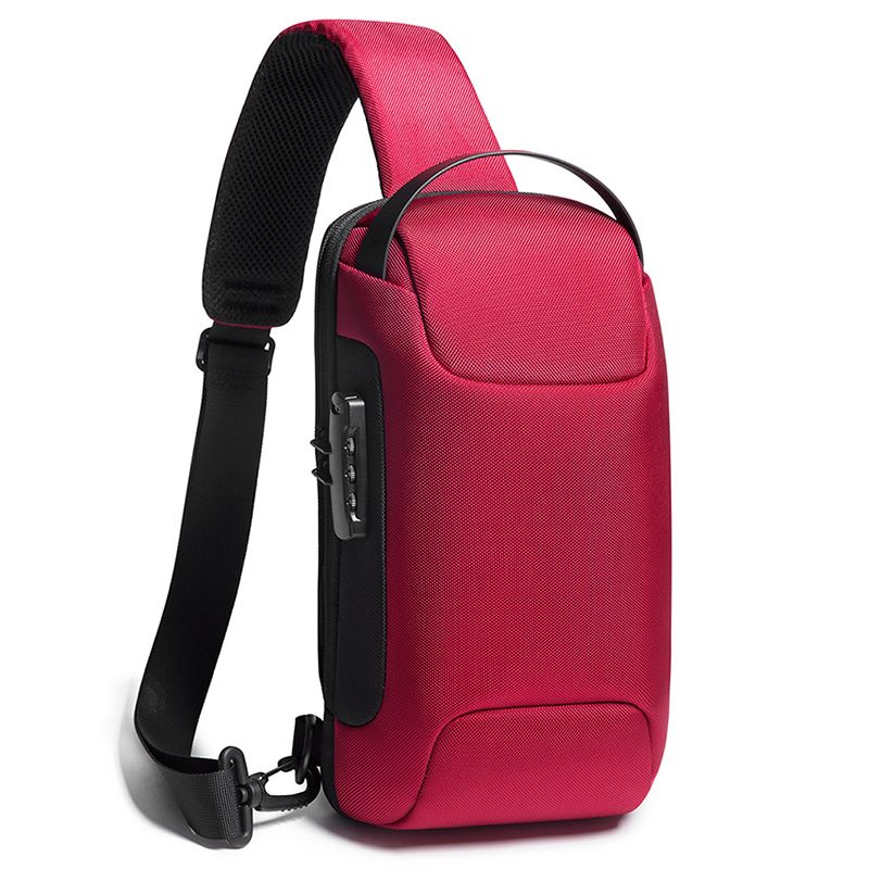 Contemporary Curve Structure Chest Bag for Men