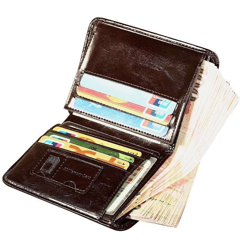 Crafted Perfection Genuine Leather Excellence in Short Wallets