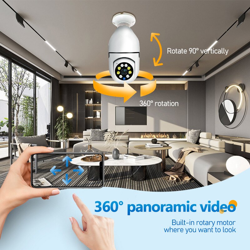 Crystal Clear Vision Surveillance with 5G 2.4G WIFI Bulb
