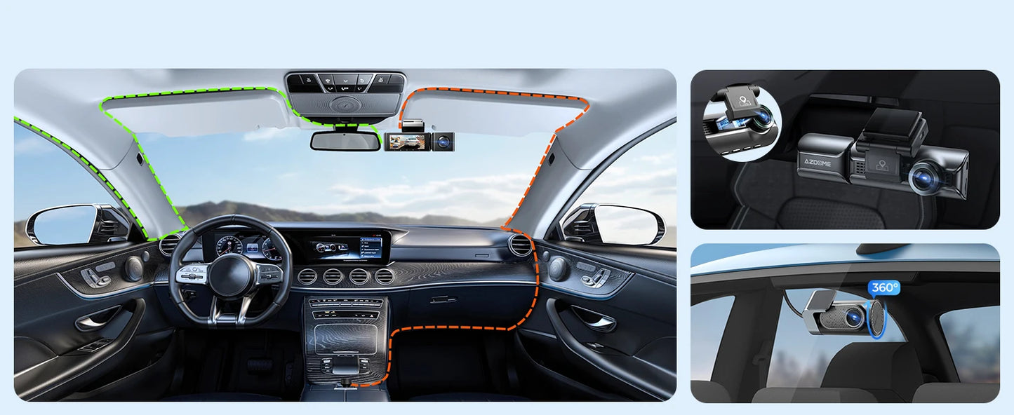 Easy installation 4k car dash cam