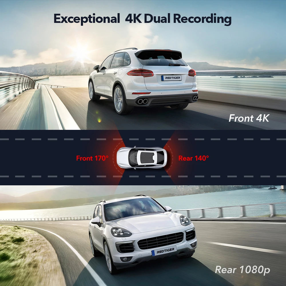 Exceptional 4K dual recording dash cam