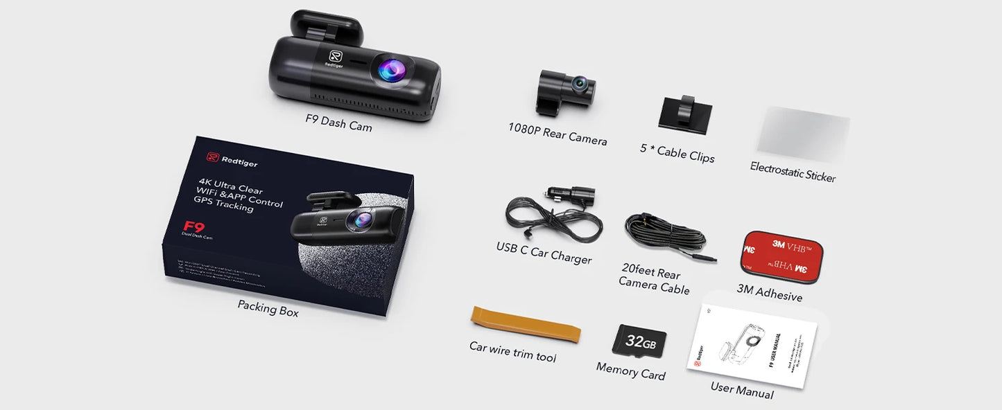 F9 Dash cam Package