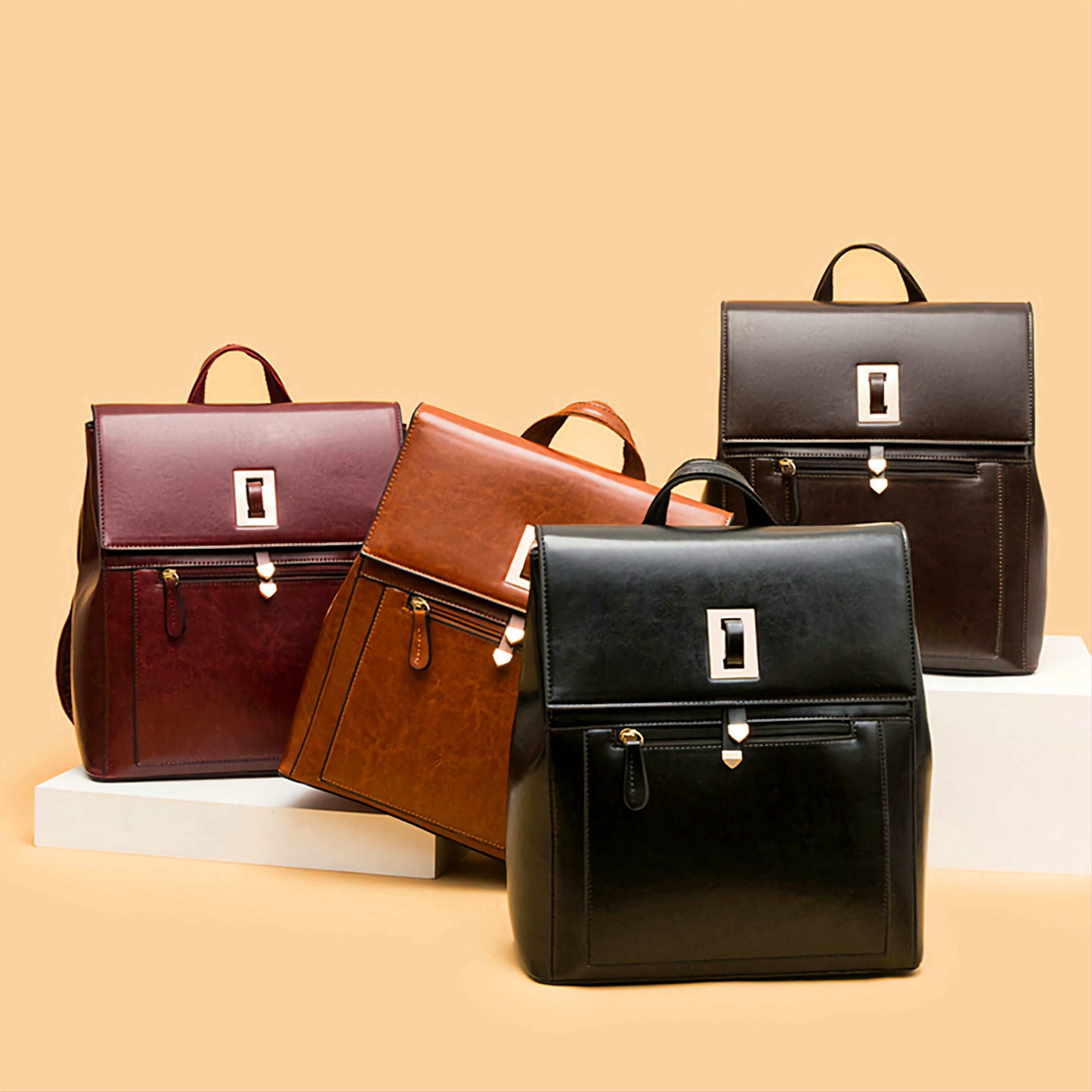 Fashion Ladies Backpack 2023 Patent Leather Casual Lides Shoulder Bags Luxury Designer Handbag High Quality School Bag Mochilas at www.acheckbox.com