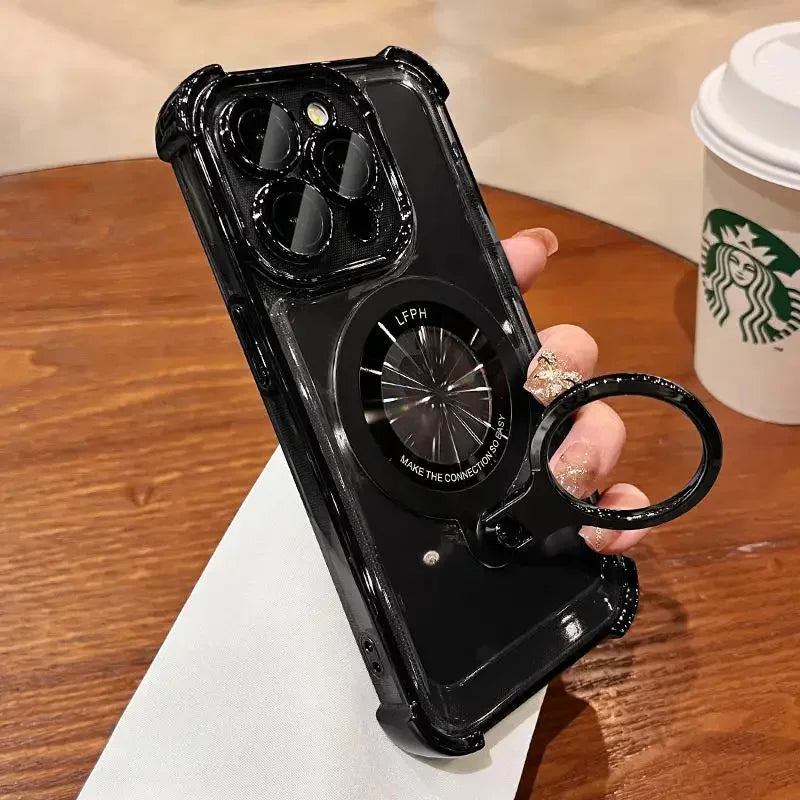 Fashionably Secure Electroplated iPhone Fashion Black Case