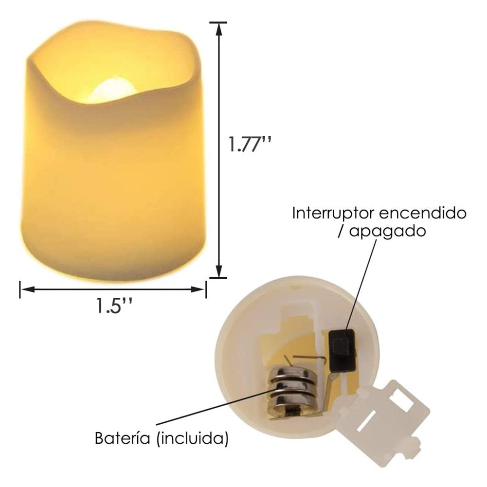 Flameless LED candle set for all occasions, offering realistic brilliance, economical long-lasting glow, and versatile elegance for parties, holidays, and family gatherings decoration set