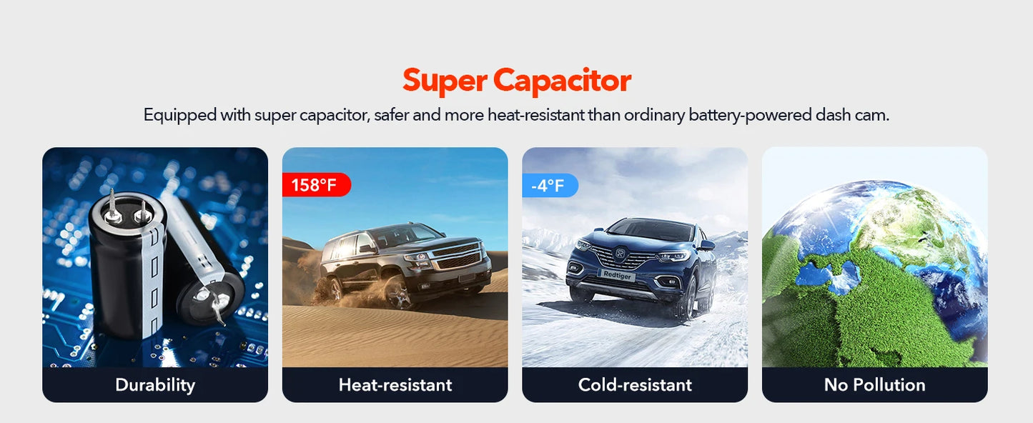 Heat resistant car dash cam