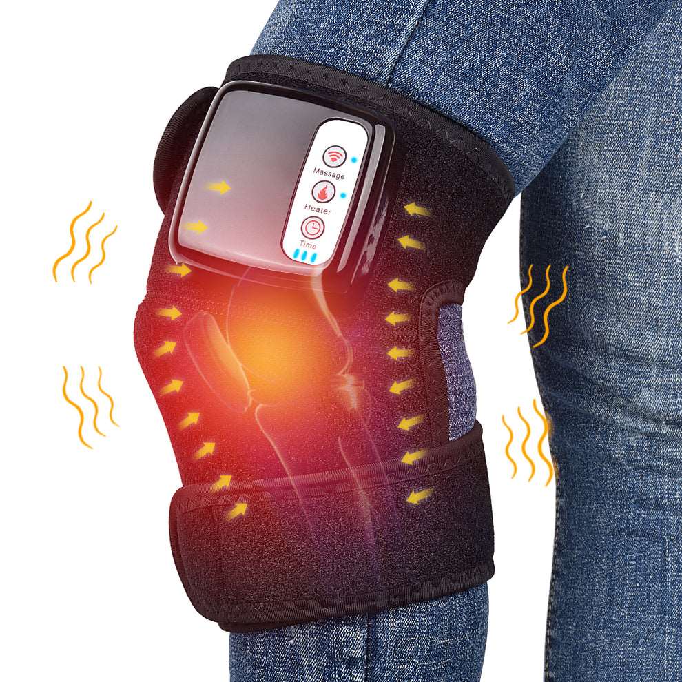Knee Massager Electric Heating Far Infrared Joint Physiotherapy Elbow Knee Pad Vibration Massage Pain Relief For Leg Device
