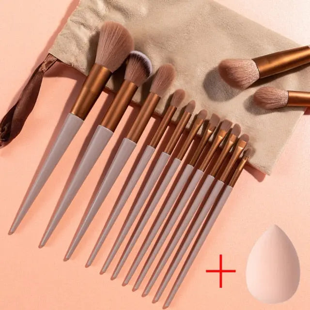 Makeup Brush Set, 13Pcs Beauty Tools, Makeup Concealer Brush, Blush Brush, Loose Powder Brush, Eye Shadow Brush, Highlighter Brush, Foundation Brush, Flawless Makeup Application, www.acheckbox.com