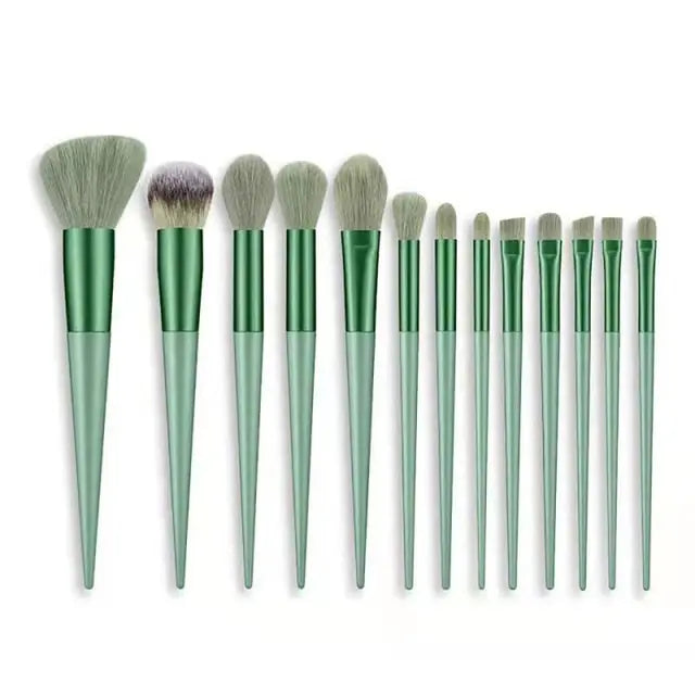 New 13Pcs Makeup Brush Set Makeup Concealer Brush Blush Loose Powder Brush Eye Shadow Highlighter Foundation Brush Beauty Tools at acheckbox