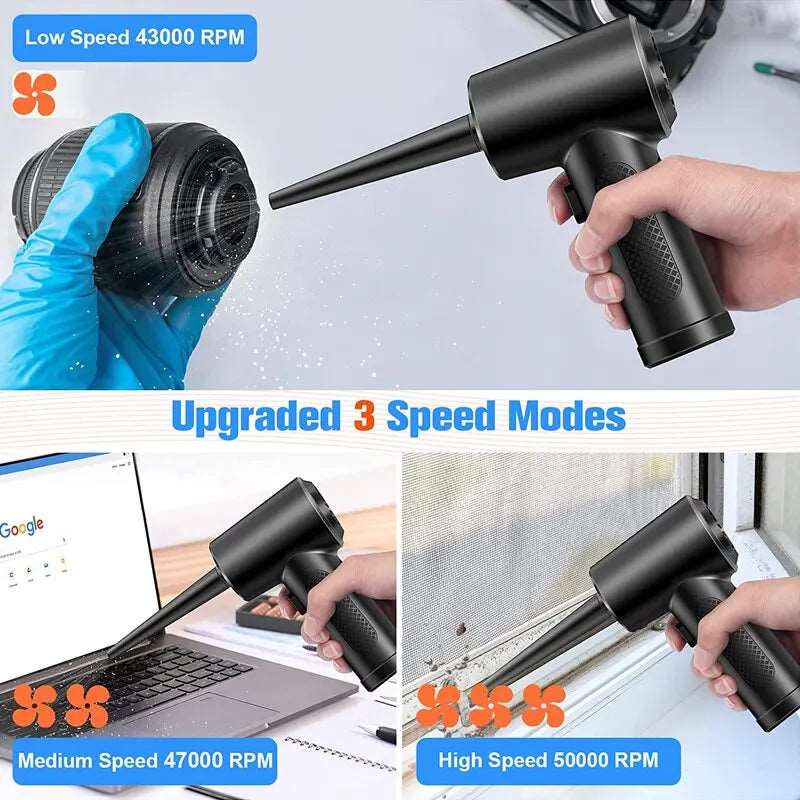Portable Compressed Air Cleaner Convenient Cordless Duster