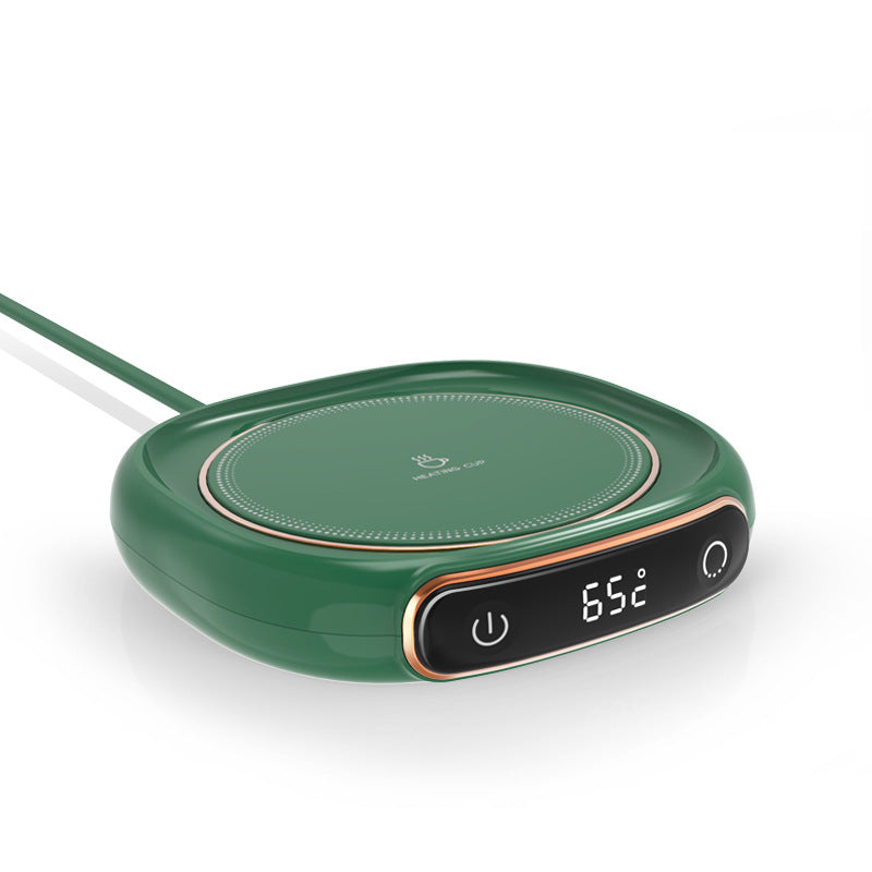 Portable Mug Heating Coffee Mug Cup Warmer Cup Green Heater Warm Mat Milk Tea Water Heating Pad Constant Temperature Coaster for Home at acheckbox. Perfect gift for halloween Thanksgiving black friday christmas