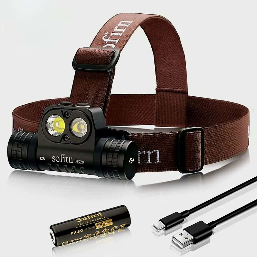 Rechargeable Headlamp Waterproof, 2700lm Brightness, Fast Charging