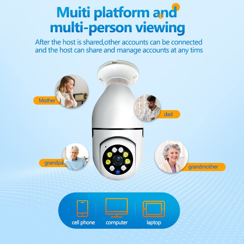 Seamless Integration Bulb Camera for Peace of Mind