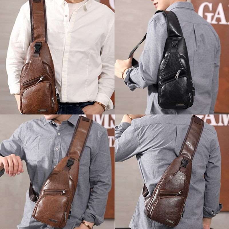 Sleek Business Traveler Portable USB Charging Messenger