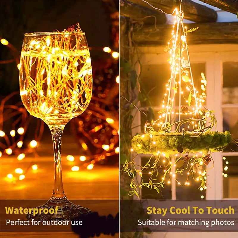 Solar Panel Fairy Lights