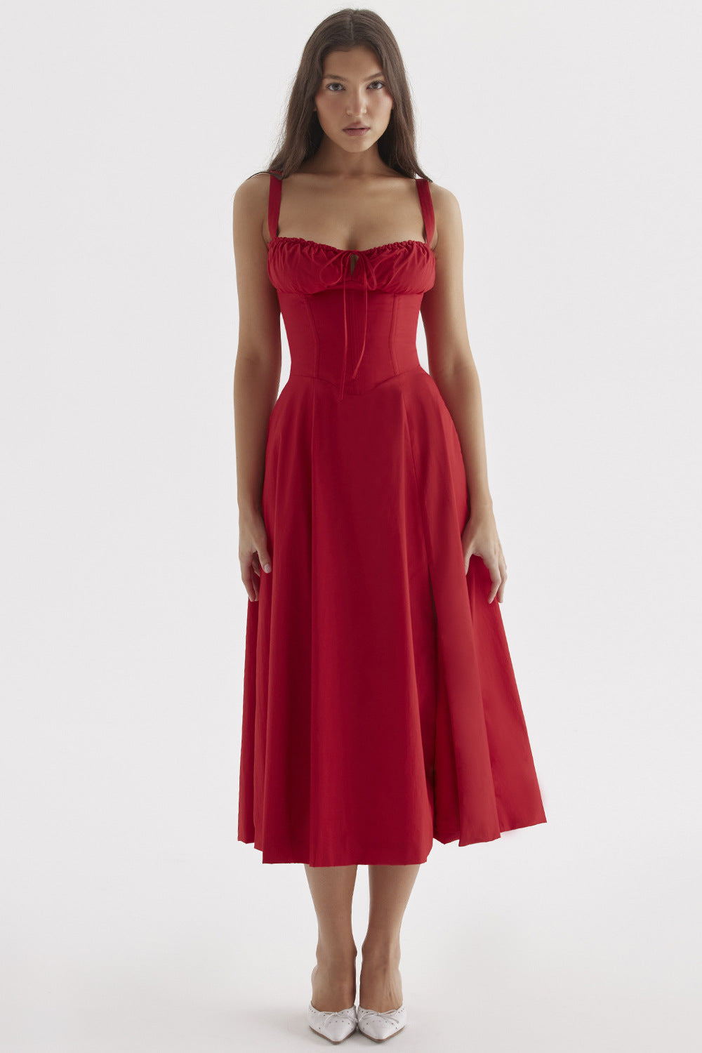 Sophisticated Beauty in Our High Waisted Commuter Dress