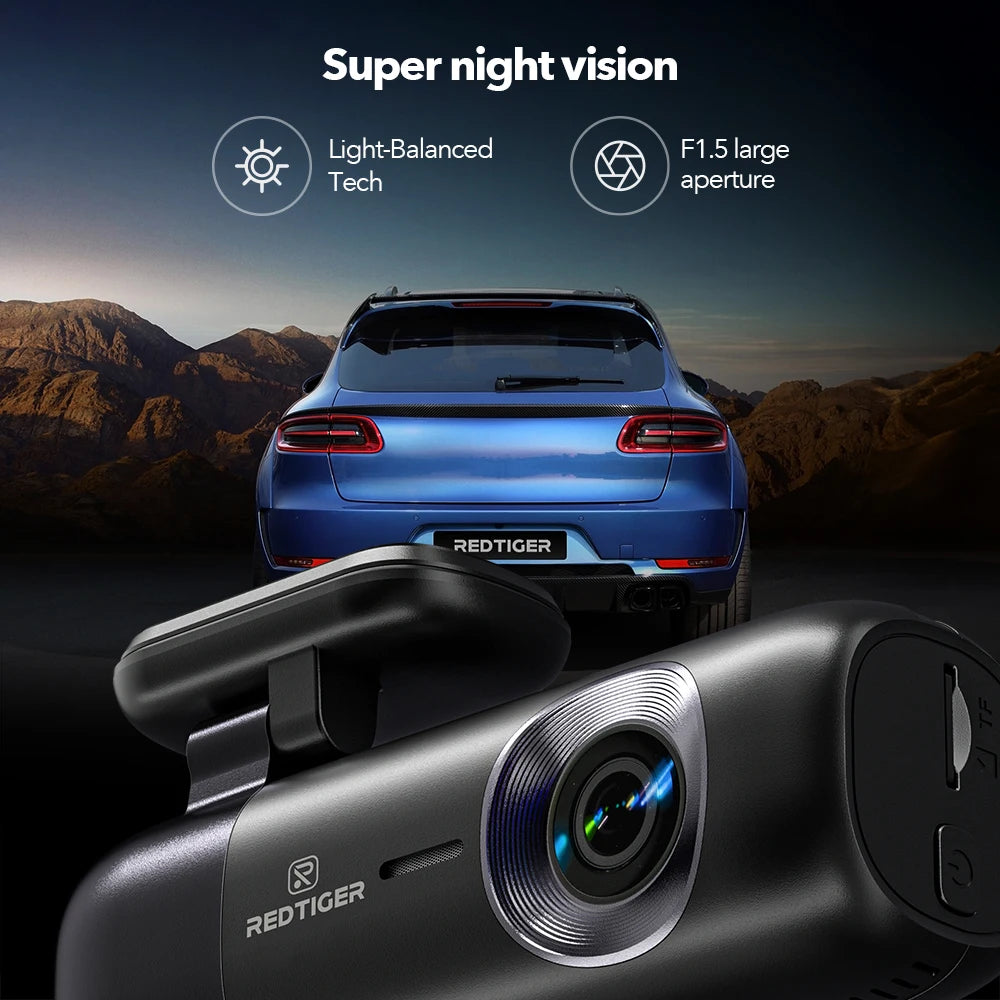 Super Night Vision Car 4k dash cam
