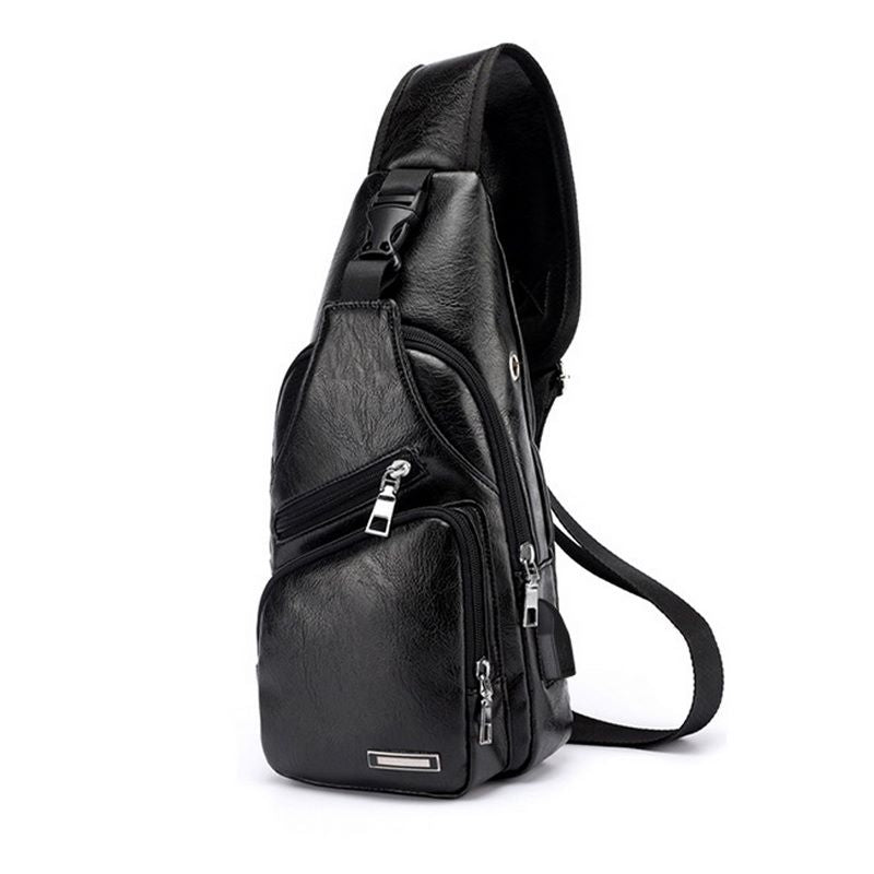 Tech-Integrated Style Modern PU PVC Shoulder Sling Bag