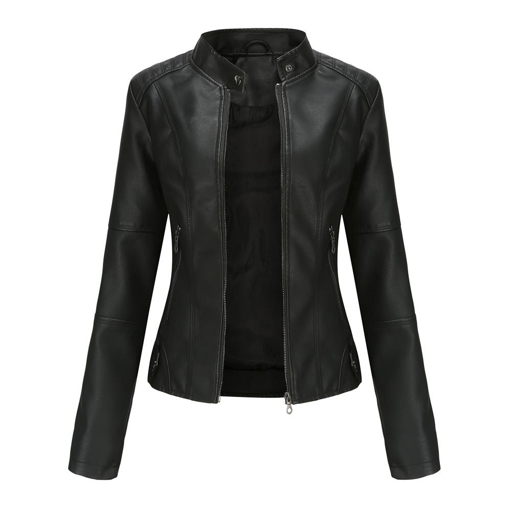 Three-Dimensional Decorative Slim Jacket with Fur Lining