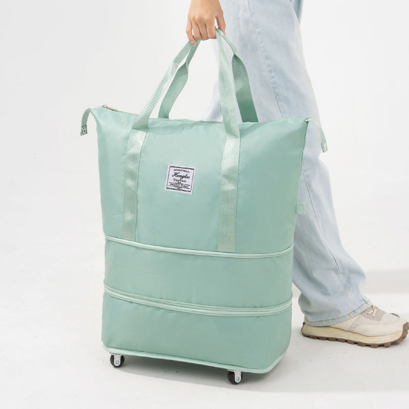 Travel Bag Universal Wheel Bag Dry and Wet Separation Bag Fitness Yoga Shoulder Bag Sports Fitness Handbag Large Capacity Travel Bag Womens Fashionable Bag Nylon Travel Bag Stylish Handbag Double Layer Storage Bag 1