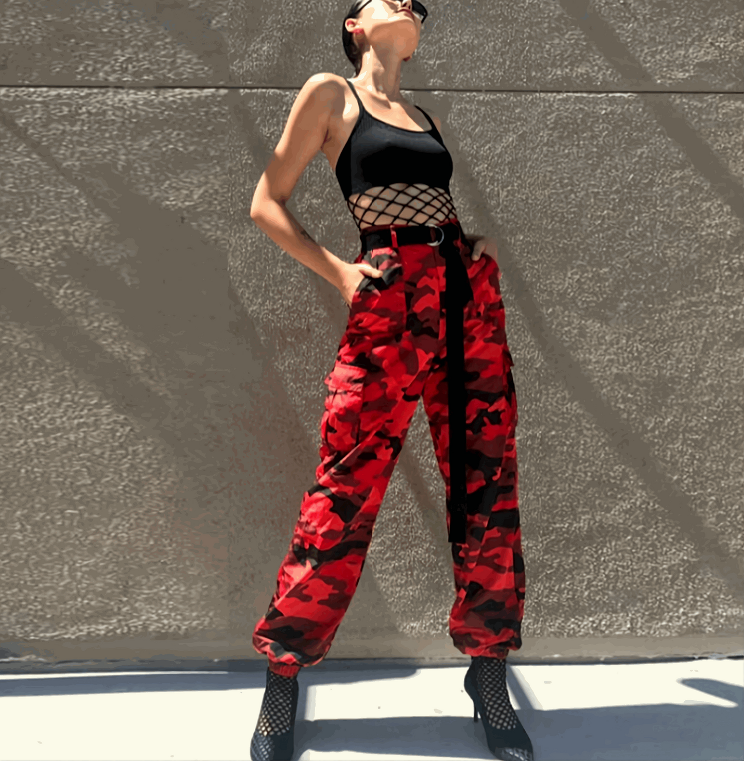 Women's Durable Camouflage Denim Pants