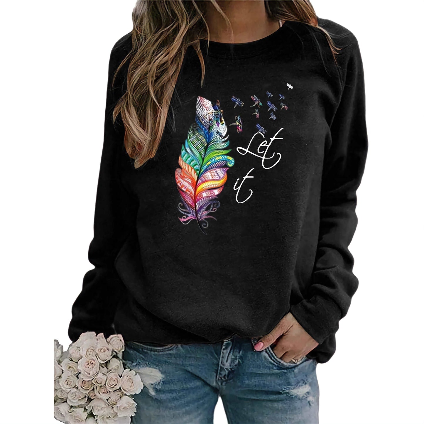 Trendy Print Sweater for Christmas and Every Occasion