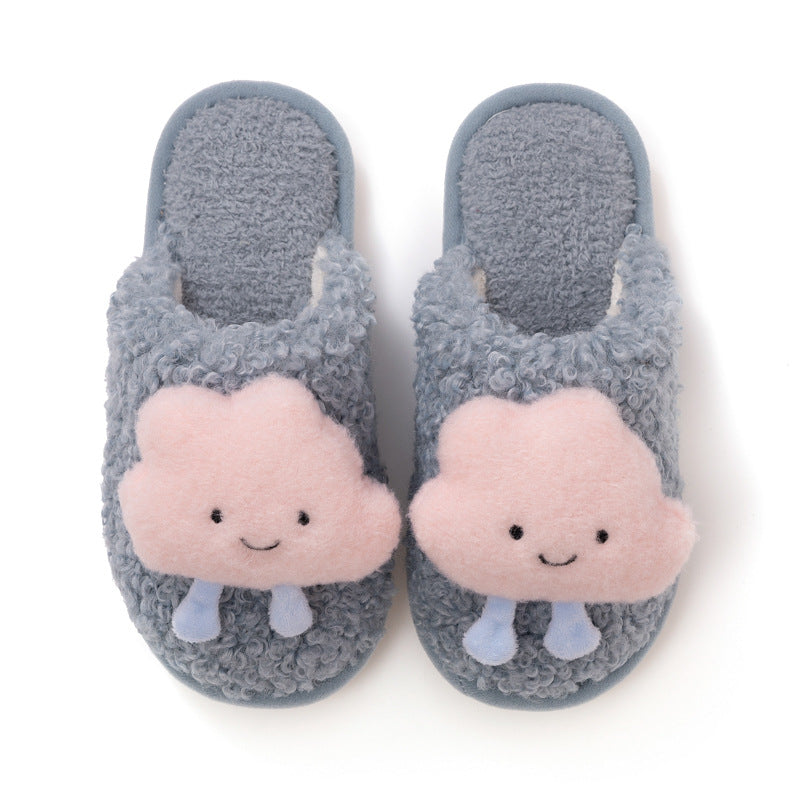Girly Cloud Cute Plush Cotton Slippers