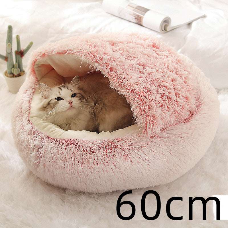 Luxurious 2 in 1 Pet Bed with Warmth, Style, and Comfort for Cats and Dogs
