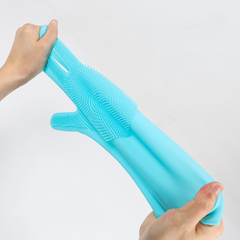 Gentle Pet Grooming Anti Scratch Bathing Gloves