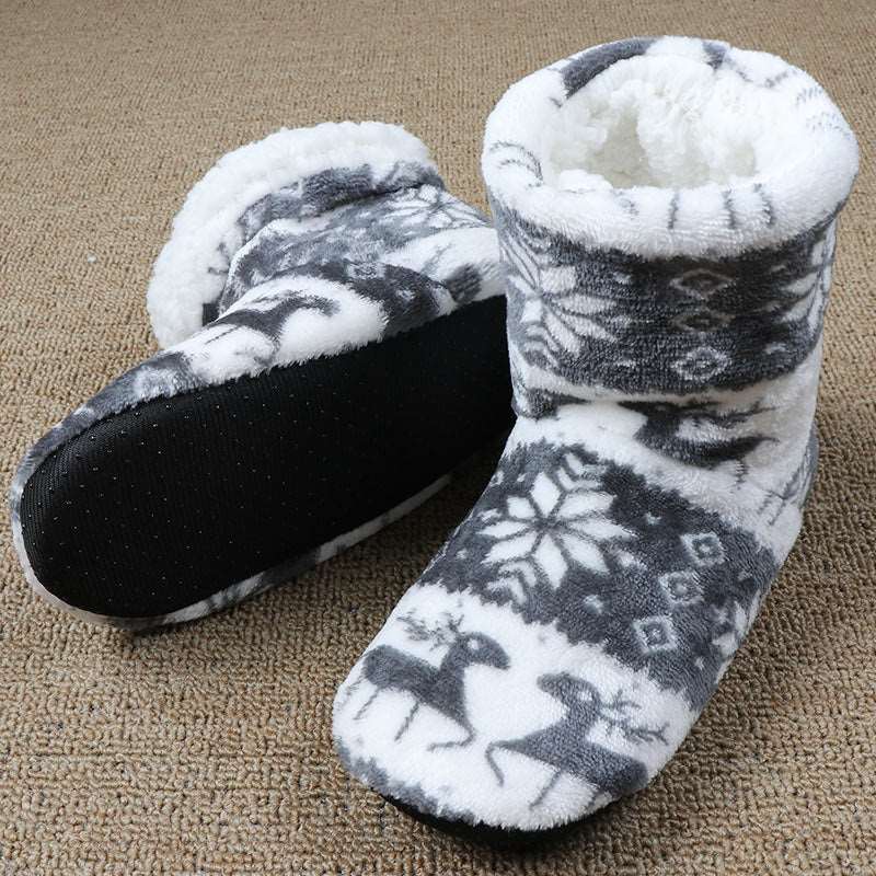 Christmas Indoor Socks Shoes with Non Slip Sole