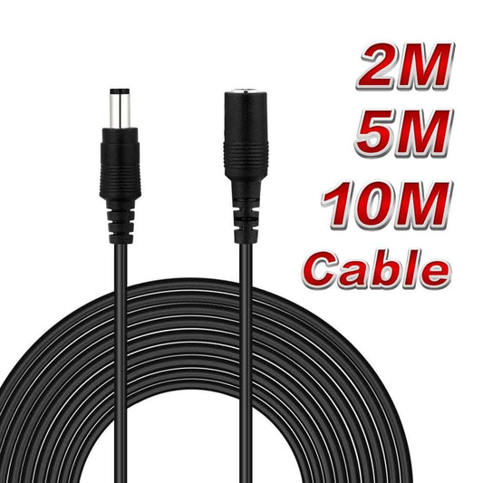 2M 6.56 FT 5M 16.5 FT 10M 33FT DC Extension 5.5x2.1mm Power Cord Cable Extender For CCTV Security Camera 12 Volt Extension Cord at acheckbox