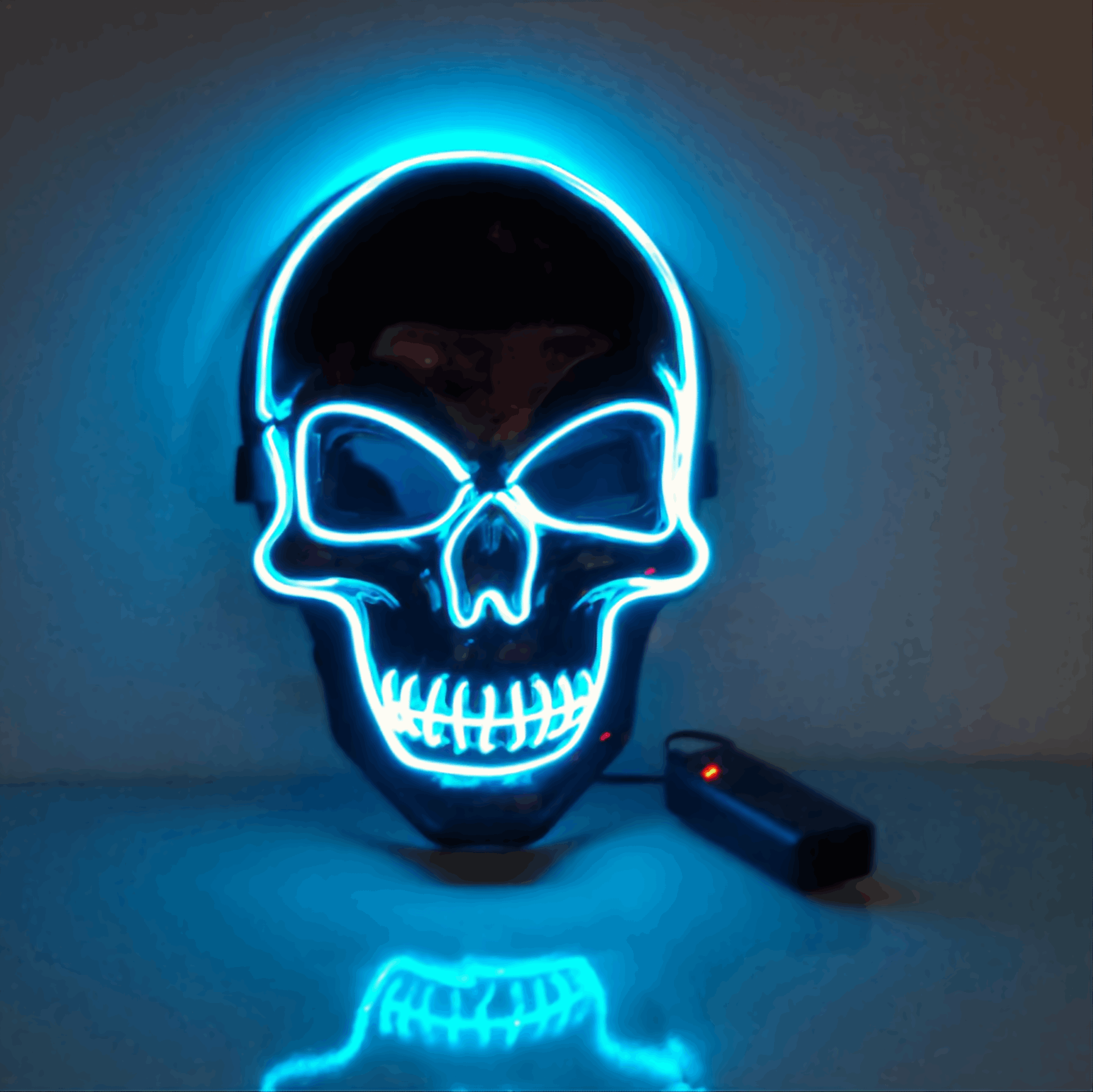 Adjustable LED Cold Light Glowing Mask for Halloween