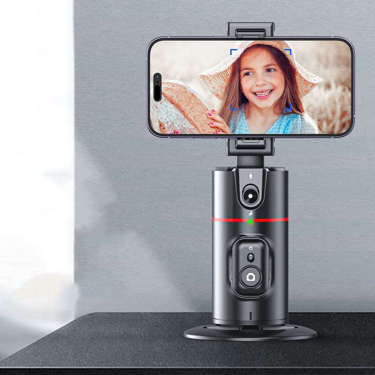 360 smooth Rotation Gimbal Stabilizer Follow up Selfie Desktop Face Tracking Gimbal for Tiktok Smartphone Live with Remote Shutter at acheckbox. A perfect gift for christmas halloween black friday thanksgiving