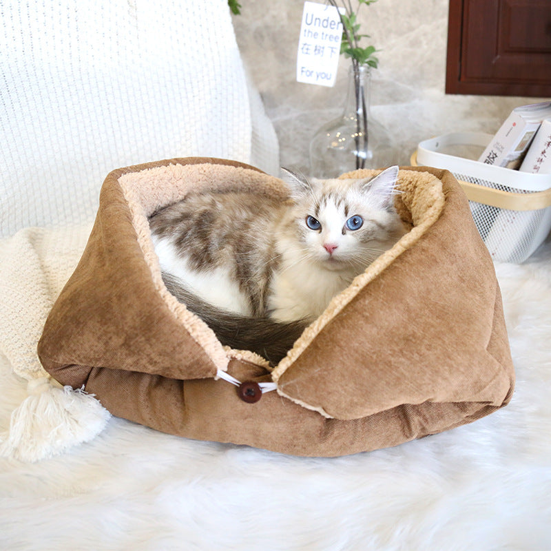 Luxurious Cotton Velvet and Corduroy Plush Pet Mat